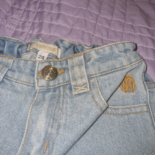 Roberto Cavalli baby denim pants like new, light blue, 24 months