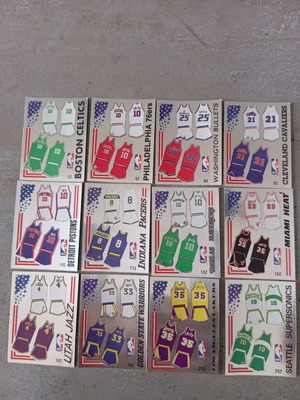 Panini basket NBA 1989 stickers like new, pack of 12