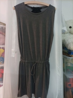 Dress with transparent back like new, one size