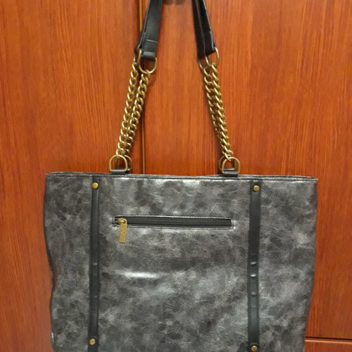 Stella Doca shoulder bag, black and grey