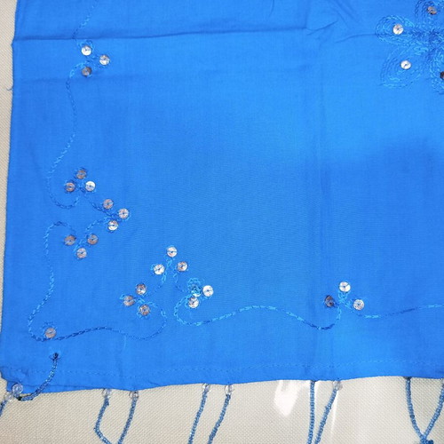 Blue pareo with sequins like new