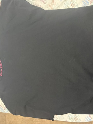 Palm Angels T-shirt μαύρο με ροζ λογότυπο μέγεθος M σαν καινούργιο