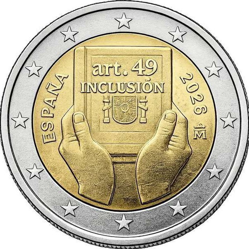 Ισπανία 2 Ευρώ 2026 UNC αναμνηστικό νόμισμα