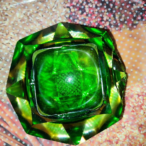 Mourano Somerso diamond shape ashtray 1970 like new