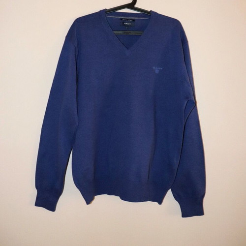 Gant men's blue knitted sweater, size L
