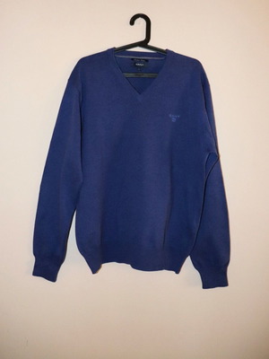 Gant men's blue knitted sweater, size L
