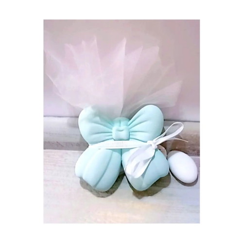 Handmade wedding favors with ceramic bow magnet made to order