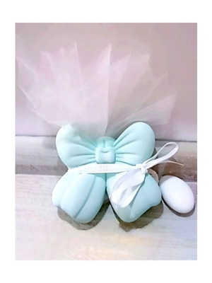 Handmade wedding favors with ceramic bow magnet made to order