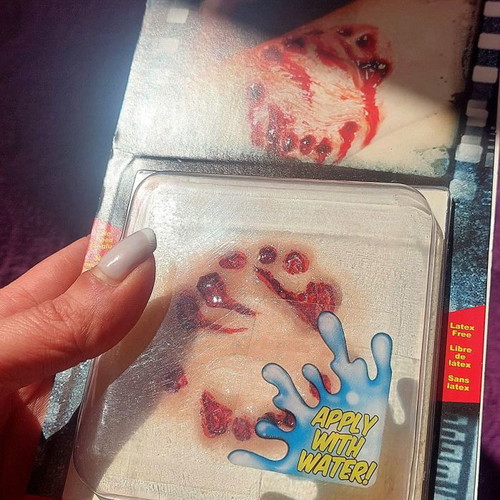Special FX bite wound tattoo