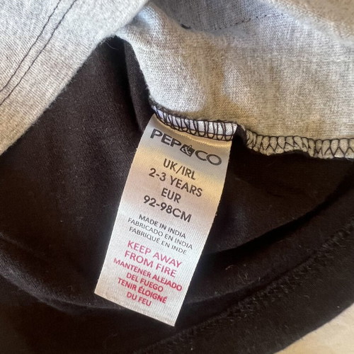 Boys' set with grey TU tracksuit and Pep&Co shirt like new, 2-3 years