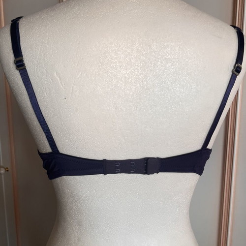 Bra satin effect dark blue like new