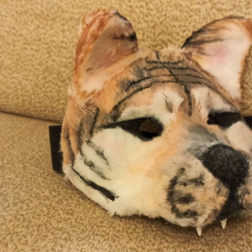 Therian Mask Tiger cosplay handmade, like new, teen size