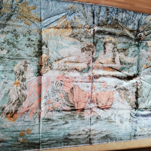 Handmade wall tapestry used, 60 years old, 163x100 cm