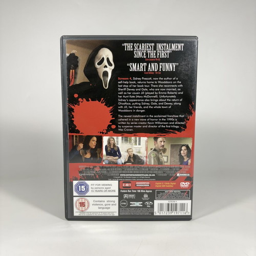 Scream 4 DVD used with English subtitles