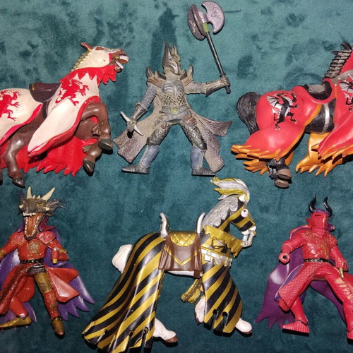 Papo figures knights and Romans used, pack of 11 pieces