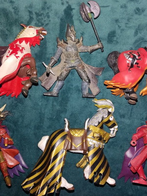 Papo figures knights and Romans used, pack of 11 pieces