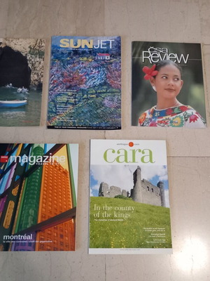 Airline magazines set of 15 like new (2000-2017)