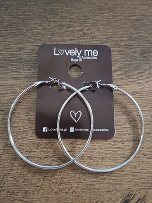 Silver hoop earrings new, unworn