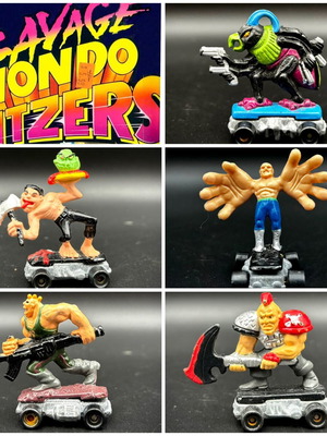 Kenner Savage Mondo Blitzers figures like new, rare and standard mix
