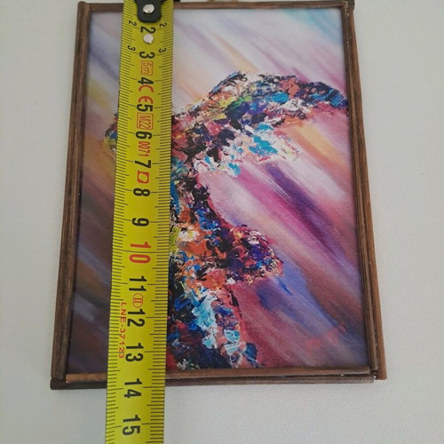 Mini prints like new, set of 4 colorful wall decorations approx. 10×14cm