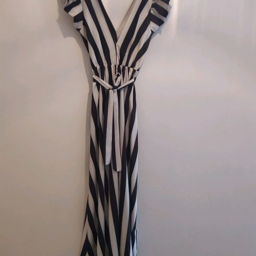 Long zebra dress