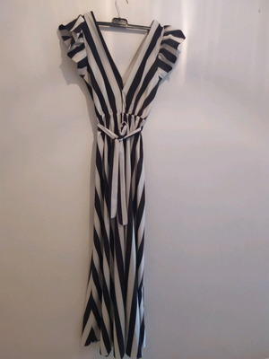 Long zebra dress