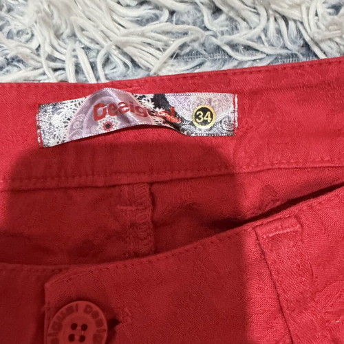 Desigual red jeans like new, size XS 34 6