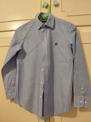 Ralph Lauren boys' shirt sky blue size 12 like new