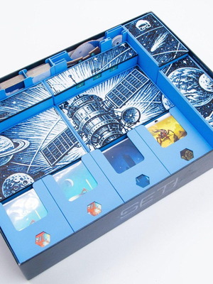 Seti Insert Board Game Organizer 3D Printed for Sleeved Cards