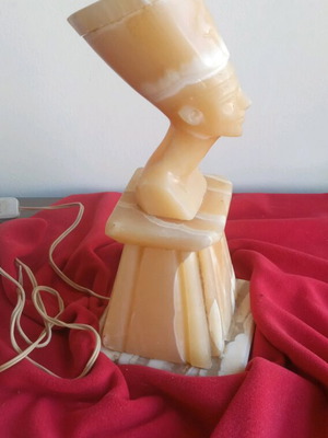 Nefertiti Queen Statue from Onyx with Internal Lighting used
