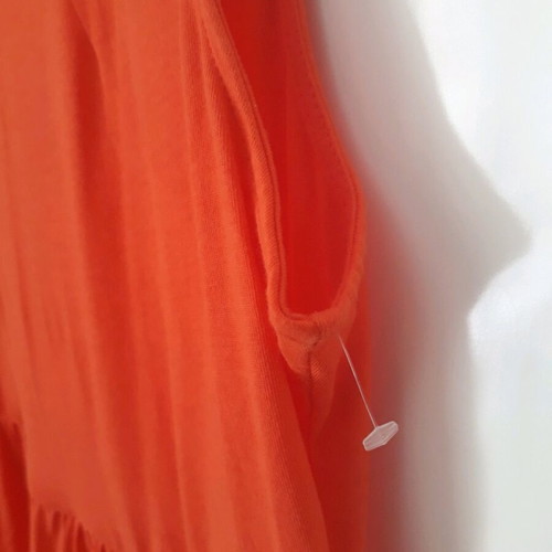 Φόρεμα αμάνικο γυναικείο H&M καινούργιο, πορτοκαλί, μέγεθος Μ, με φερμουάρ