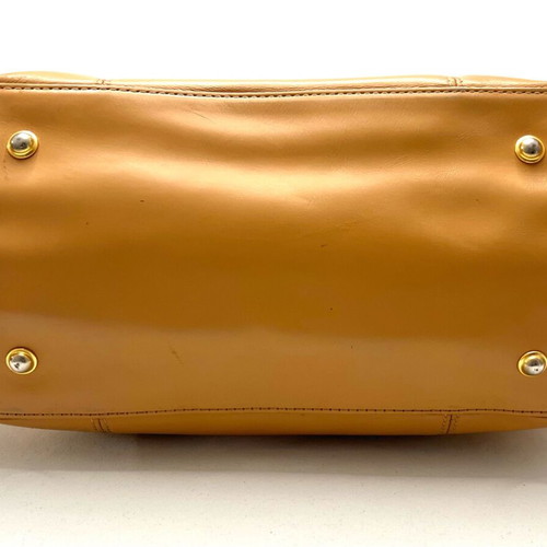 Дамска чанта Longchamp Roseau от бежова кожа употребявана