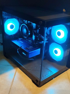 Mid-tier gaming PC with AMD Ryzen 5 5600G and Intel Arc B580 12GB