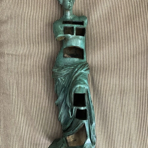 Salvador Dalí Venus De Milo Bronze Sculpture Green Patina