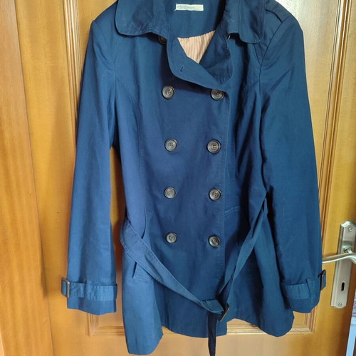 Stradivarius trench coat Large dark blue like new