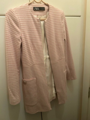 Zara spring autumn coat jacket, pink