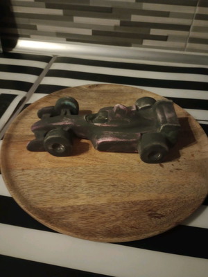 Car sculpture used, clay, painted in any color you want