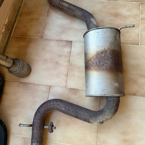 Exhaust tips and middle silencer used for Golf 6 GTI