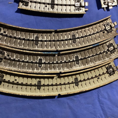 Marklin curved rails used, set of 20 pieces