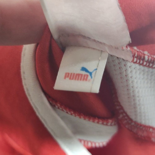 Puma Switzerland SFV Home Soccer Jersey Shirt Red White Size L Credit Suisse