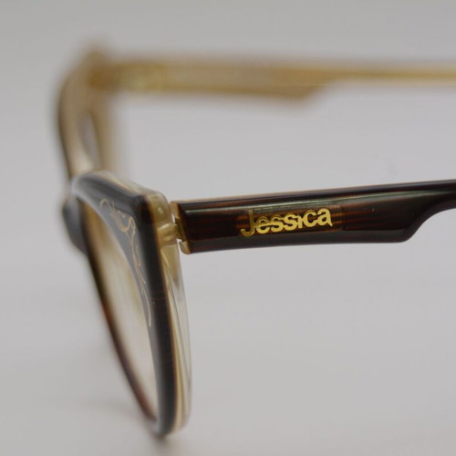 Jessica Roger Rabbit 2 Vintage Eyeglasses Brown Hand Crafted in Italy, new