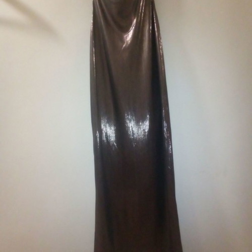 Maxi strapless dress new, shiny