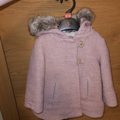Zara wool coat 12-18 months like new, lined