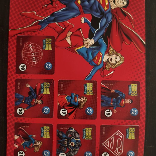 Koukouroukou Sticker Album with 54 Stickers and Funko Pop Superman Figure new
