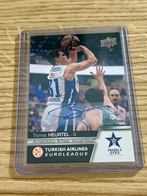 Κάρτα Thomas Heurtel Anadolu Efes Euroleague 2015 Upper Deck καινούργιο