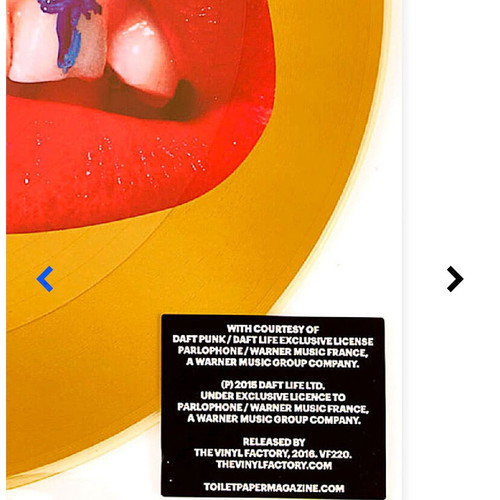 Toiletpaper x Daft Punk 12inch vinyl new, electronic