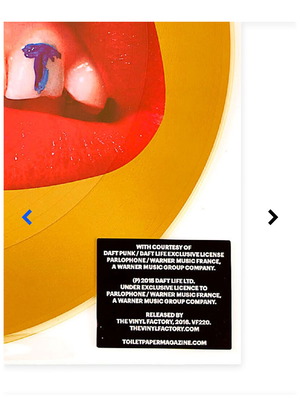 Toiletpaper x Daft Punk 12inch vinyl new, electronic