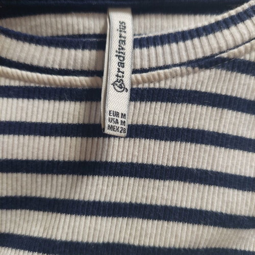 Navy midi dress Stradivarius like new, rib knit, size M