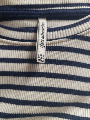 Navy midi dress Stradivarius like new, rib knit, size M