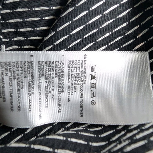 Fred Perry women's shirt like new, black with white pattern, size 38